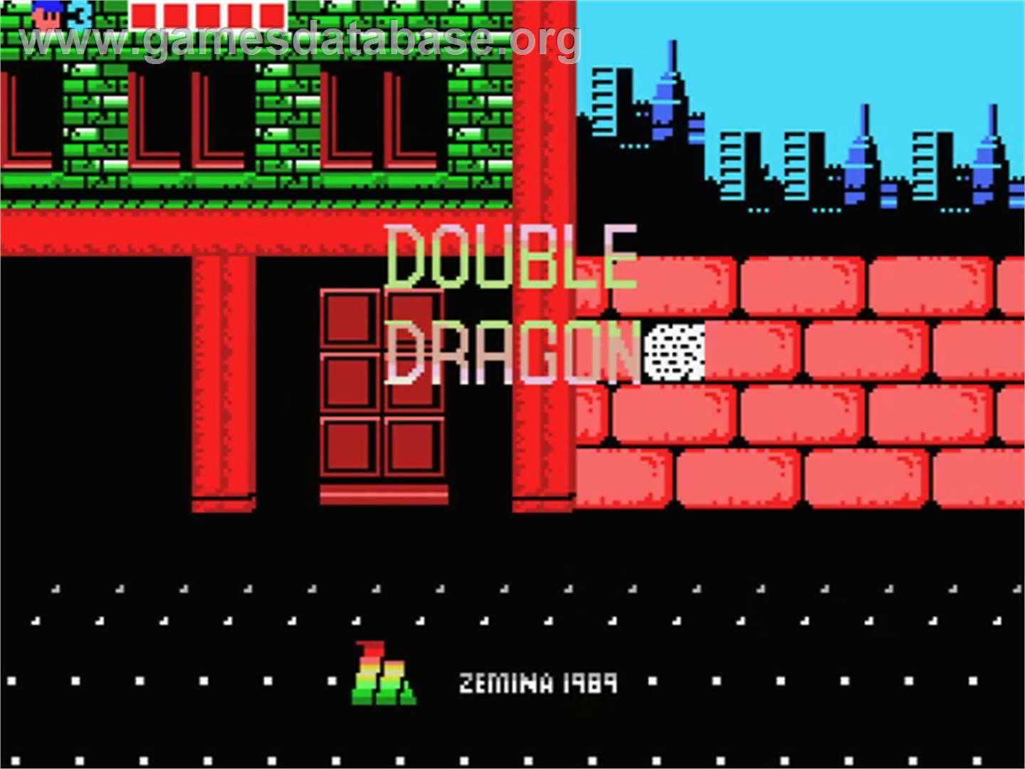 Double Dragon - MSX - Artwork - Title Screen