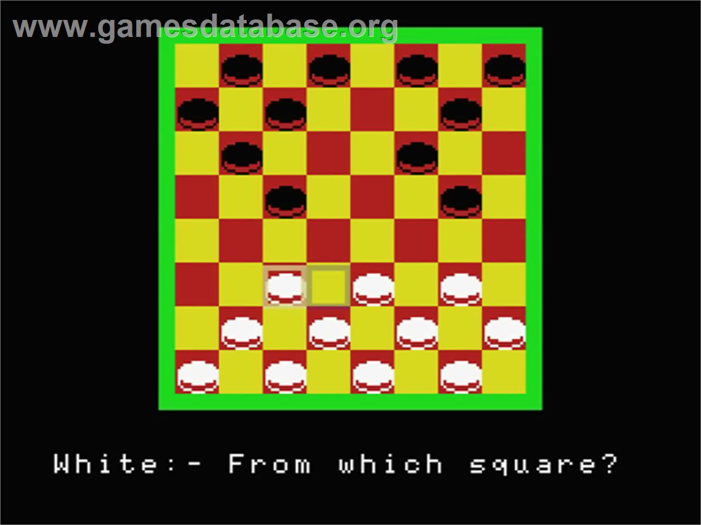 Draughts - MSX - Artwork - Title Screen