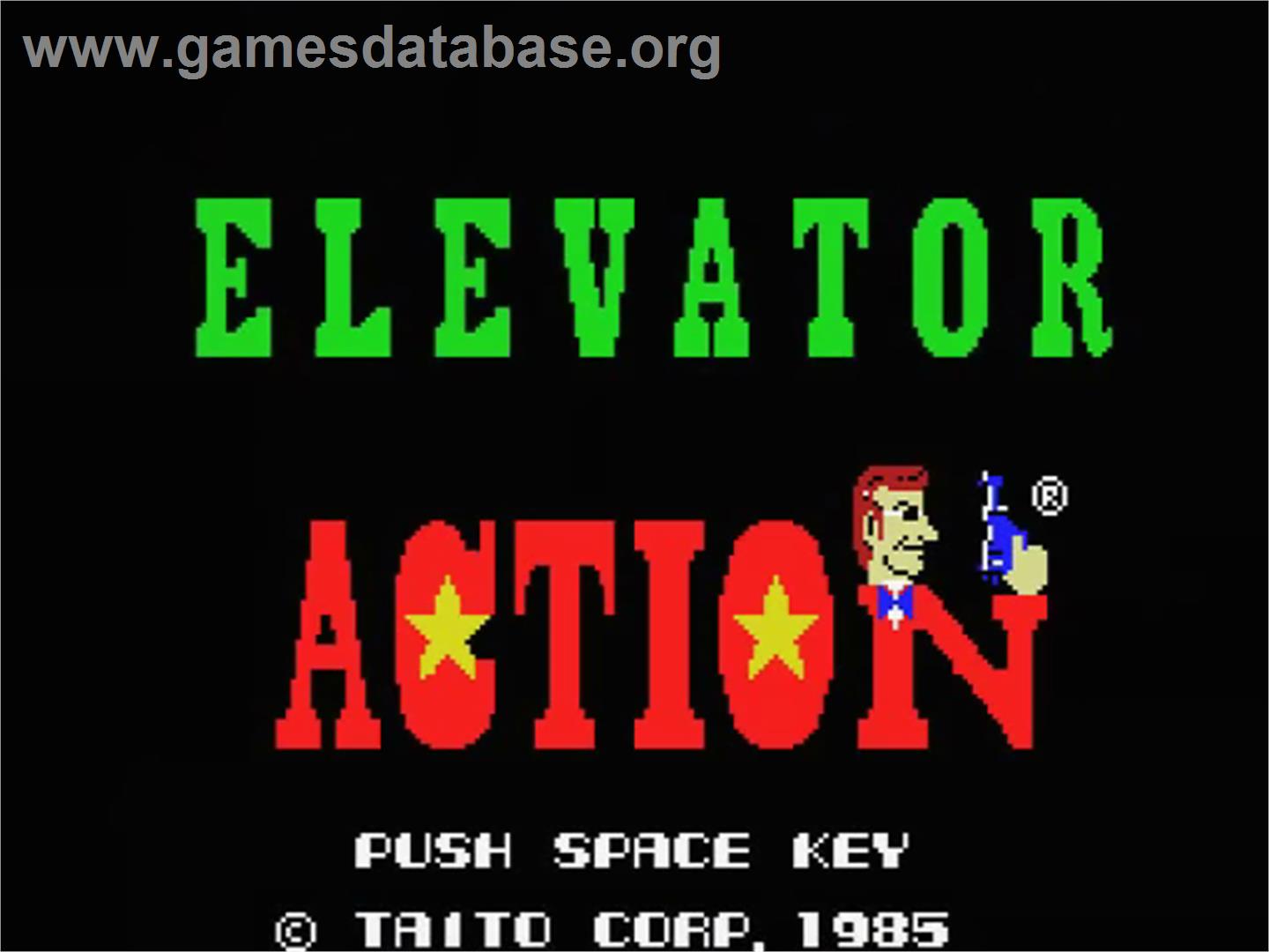 Elevator Action - MSX - Artwork - Title Screen