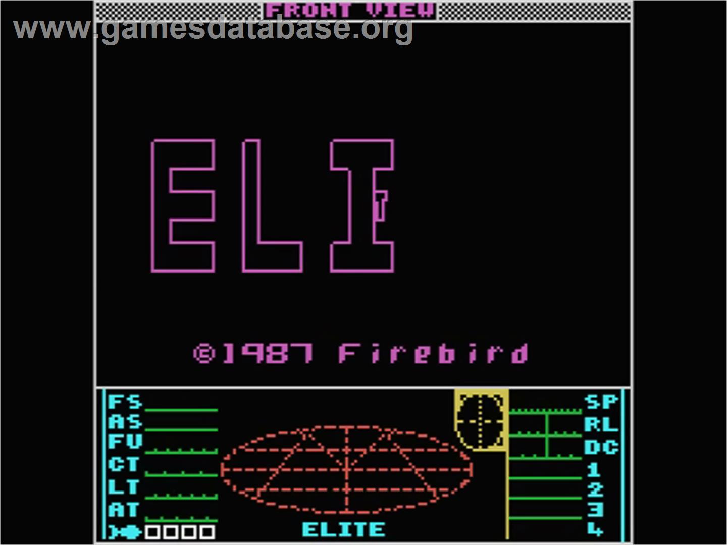 Elite - MSX - Artwork - Title Screen