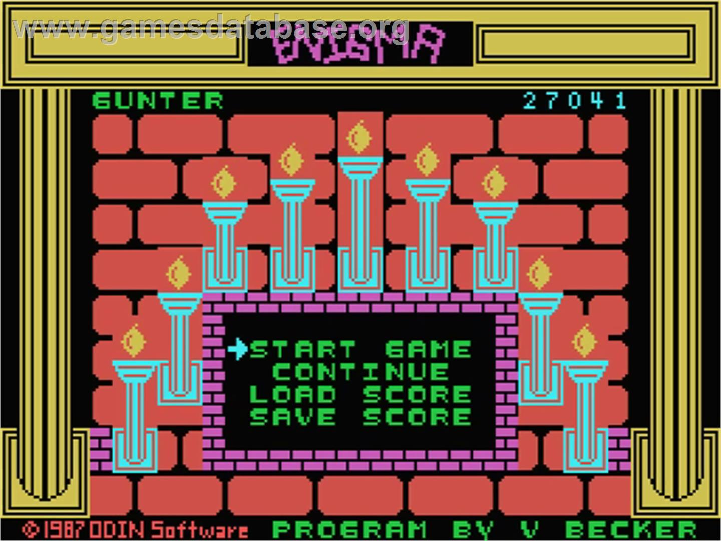 Enigma - MSX - Artwork - Title Screen