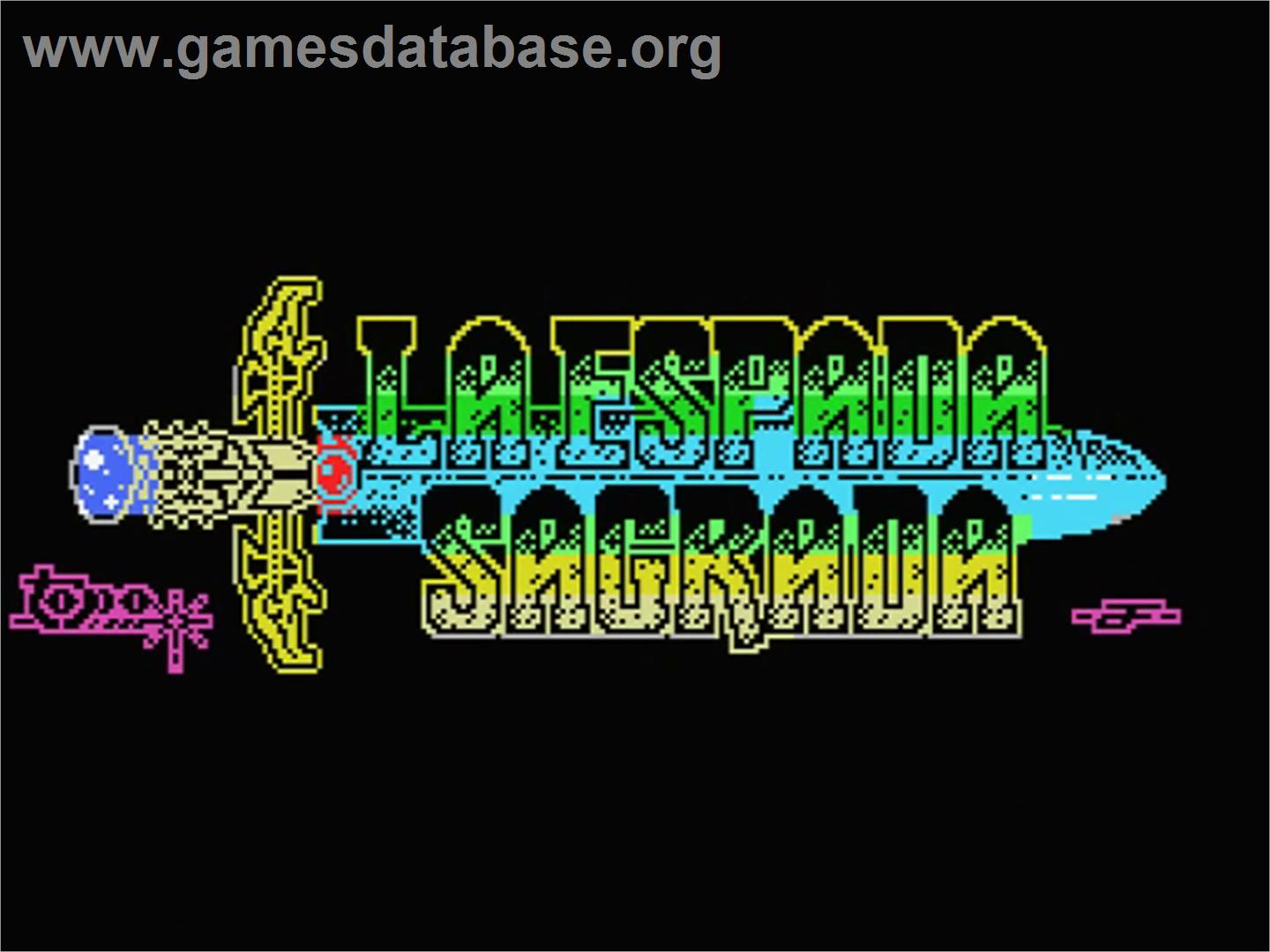 Espada Sagrada, La - MSX - Artwork - Title Screen