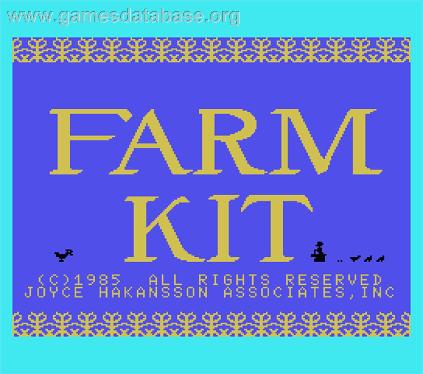 Farm Kit - MSX - Artwork - Title Screen