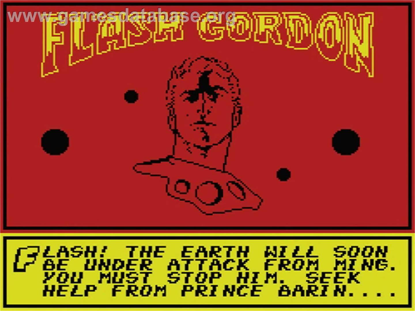 Flash Gordon - MSX - Artwork - Title Screen