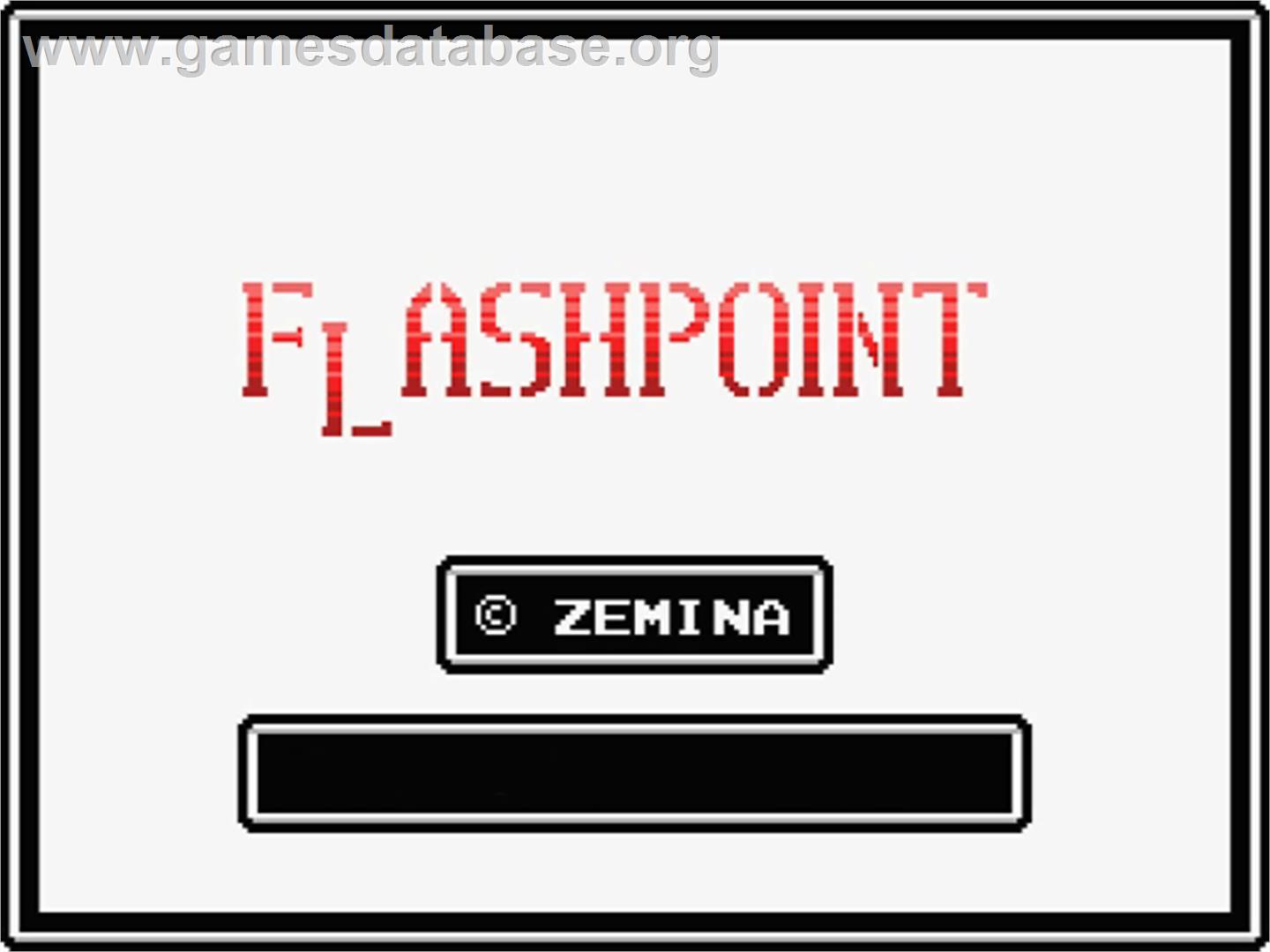 Flash Point - MSX - Artwork - Title Screen