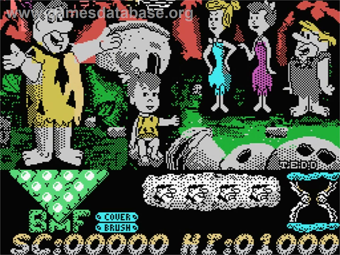 Flintstones - MSX - Artwork - Title Screen