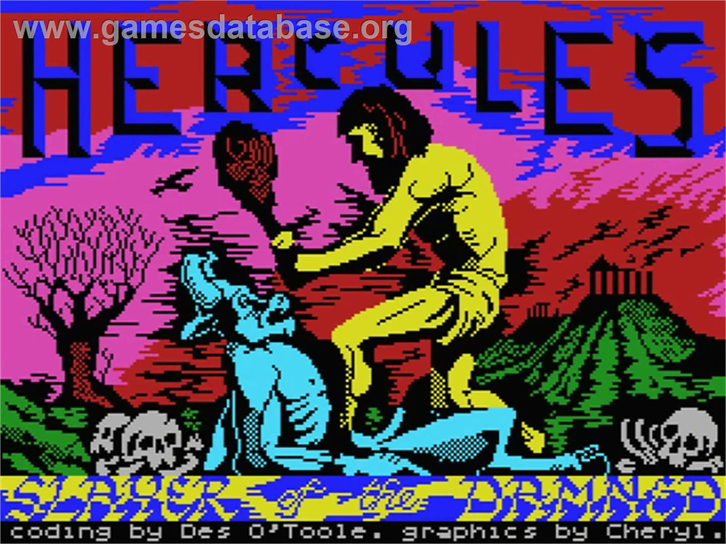 Hercules: Slayer of the Damned - MSX - Artwork - Title Screen