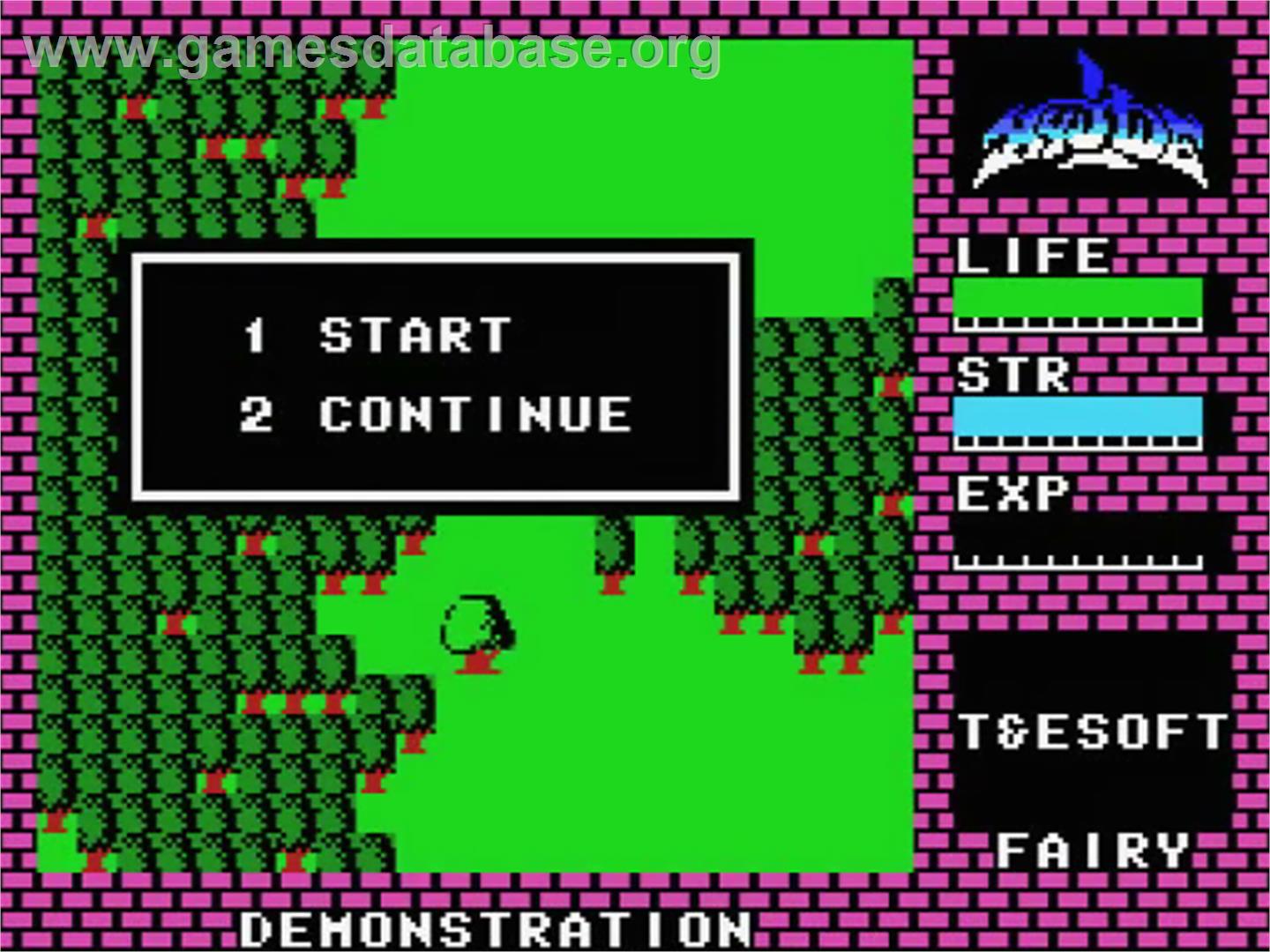 Hydlide - MSX - Artwork - Title Screen