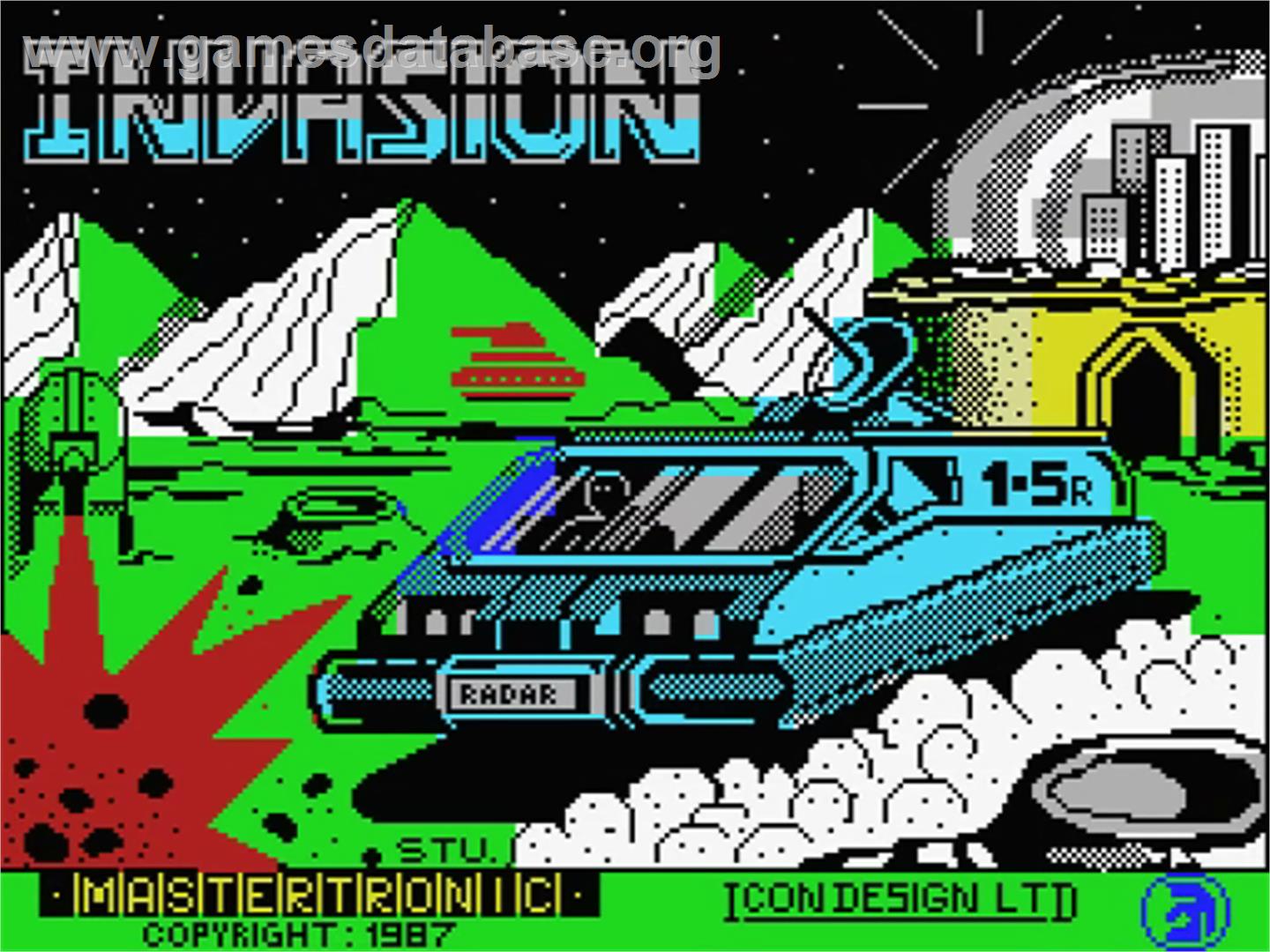 Invasion - MSX - Artwork - Title Screen