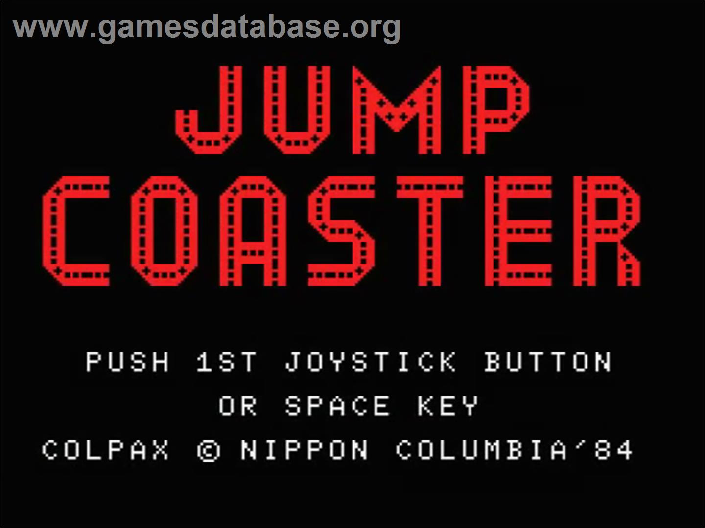 Jump Coaster - MSX - Artwork - Title Screen