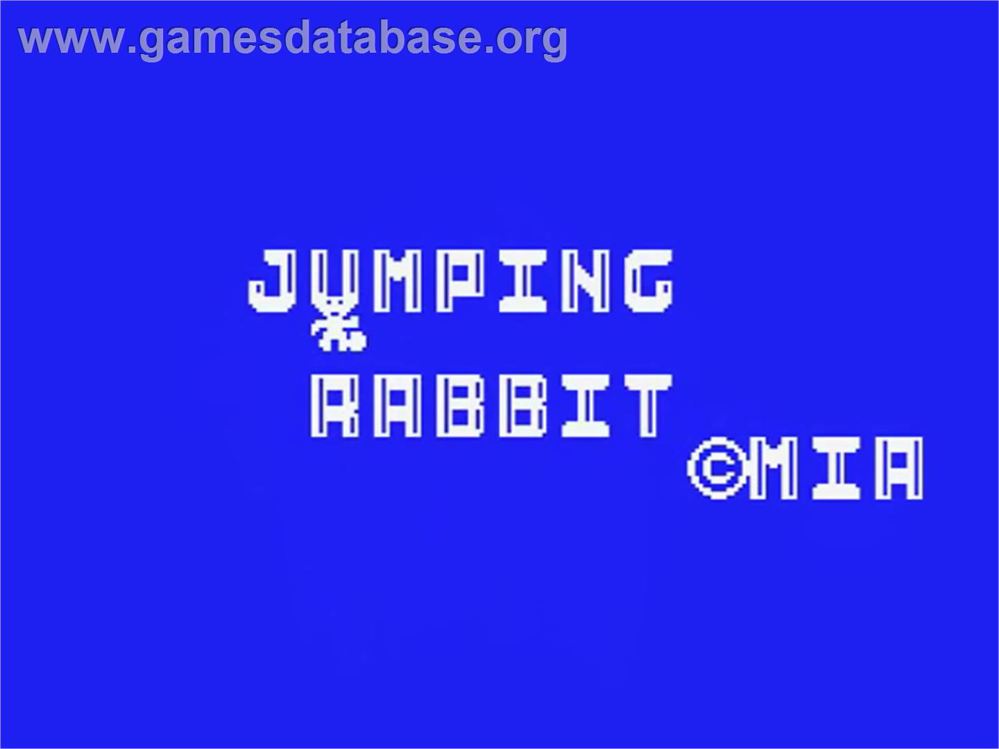 Jumping Rabbit - MSX - Artwork - Title Screen