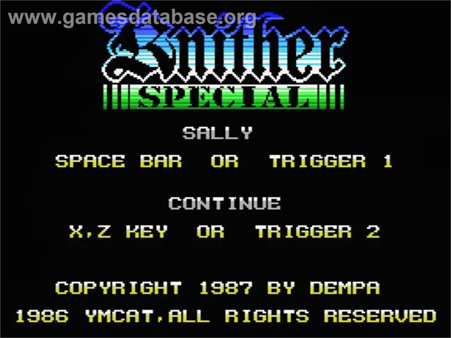 Knither Special - MSX - Artwork - Title Screen