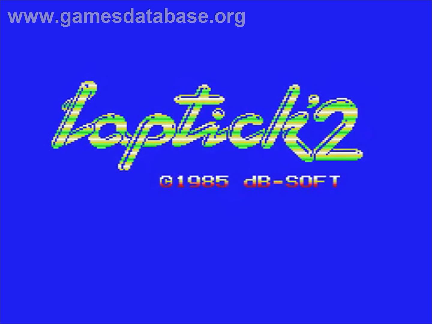 Laptick 2 - MSX - Artwork - Title Screen