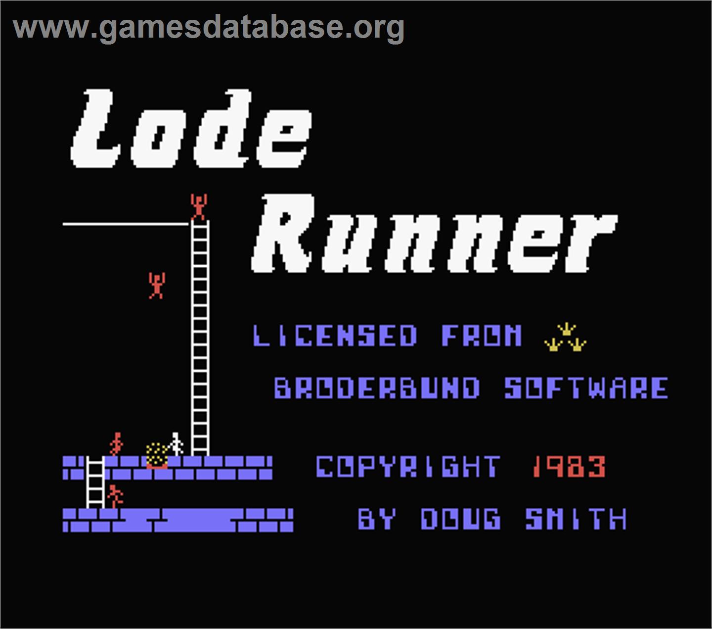 Lode Runner - MSX - Artwork - Title Screen
