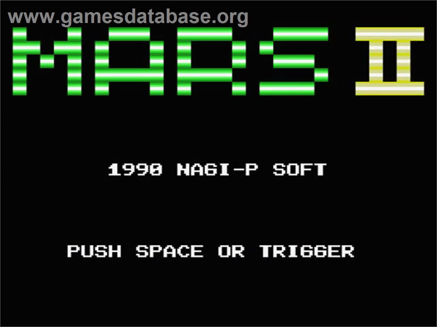 Mars 2 - MSX - Artwork - Title Screen