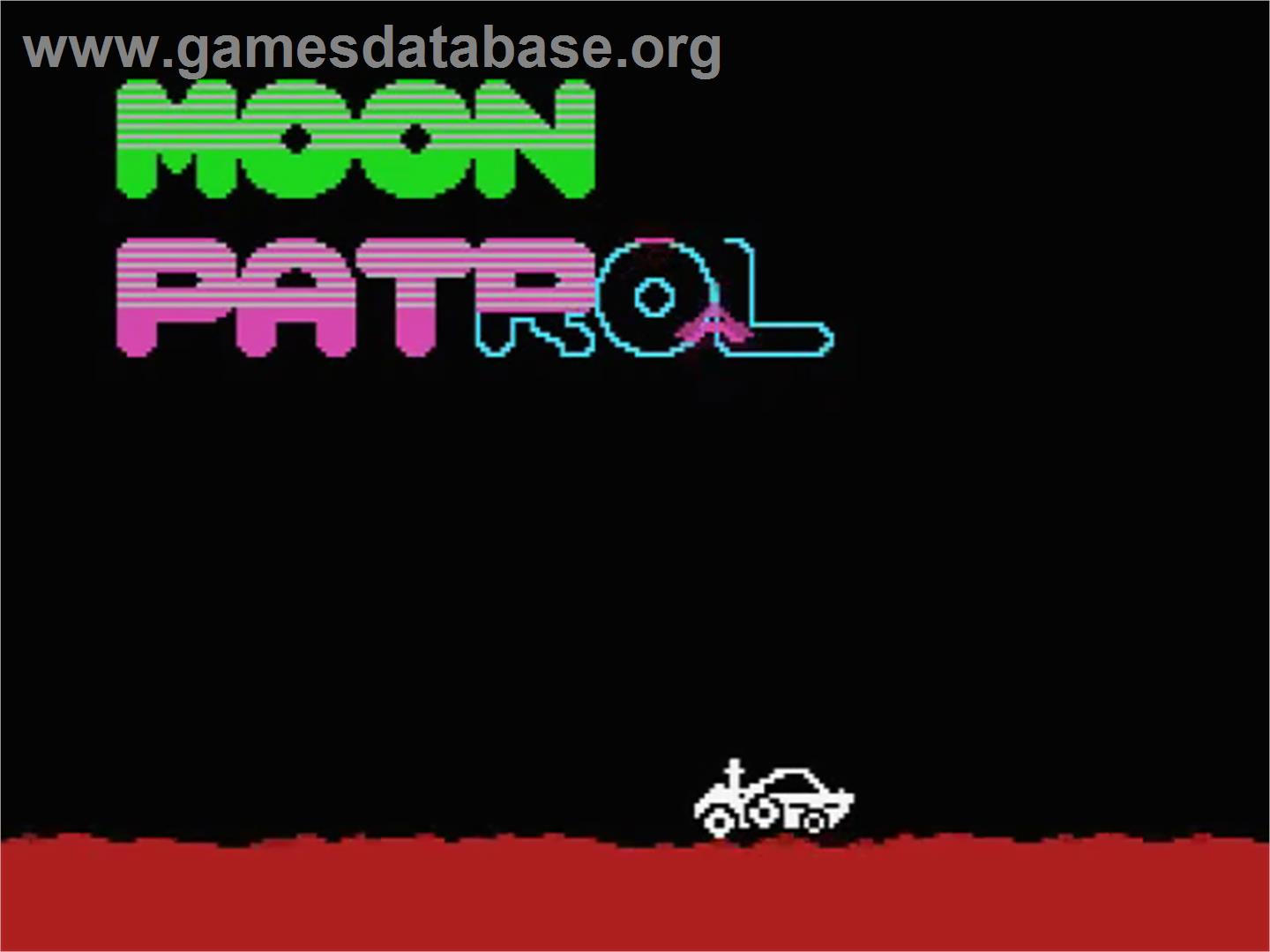 Moon Patrol - MSX - Artwork - Title Screen