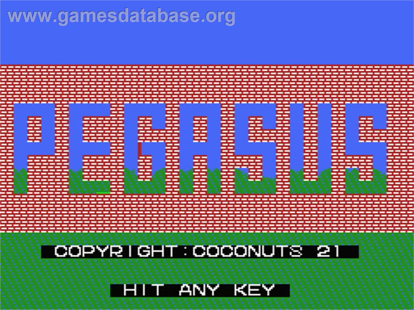 Pegasus - MSX - Artwork - Title Screen