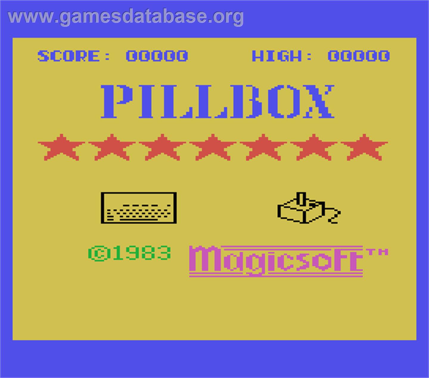 Pillbox - MSX - Artwork - Title Screen
