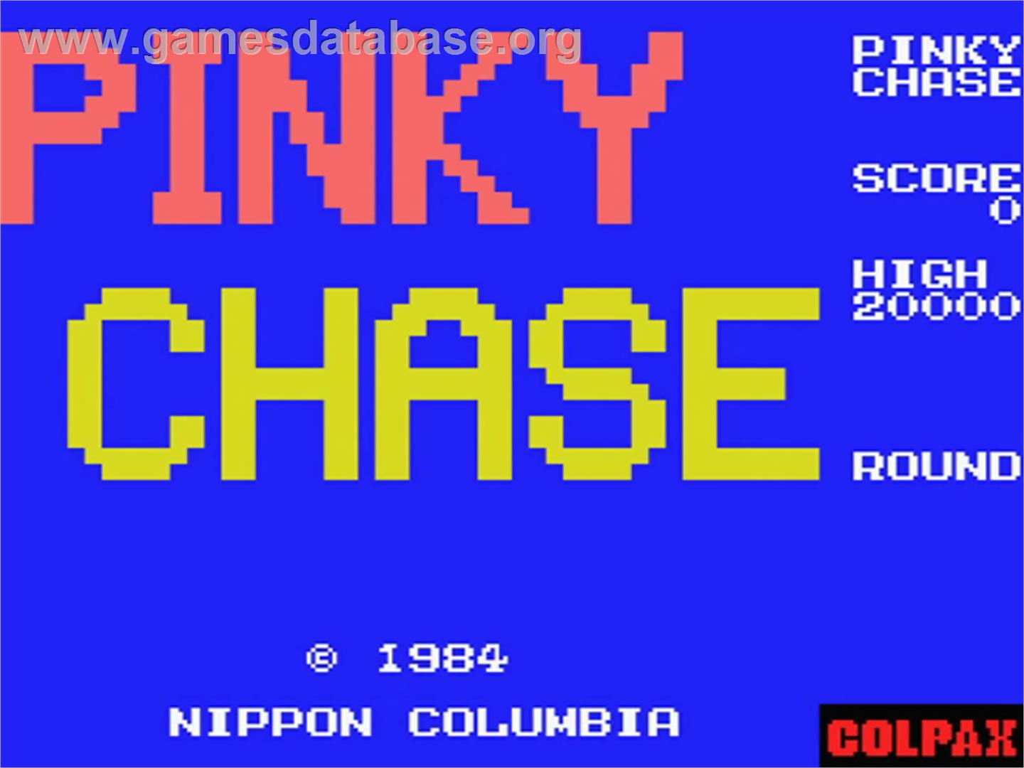 Pinky Chase - MSX - Artwork - Title Screen