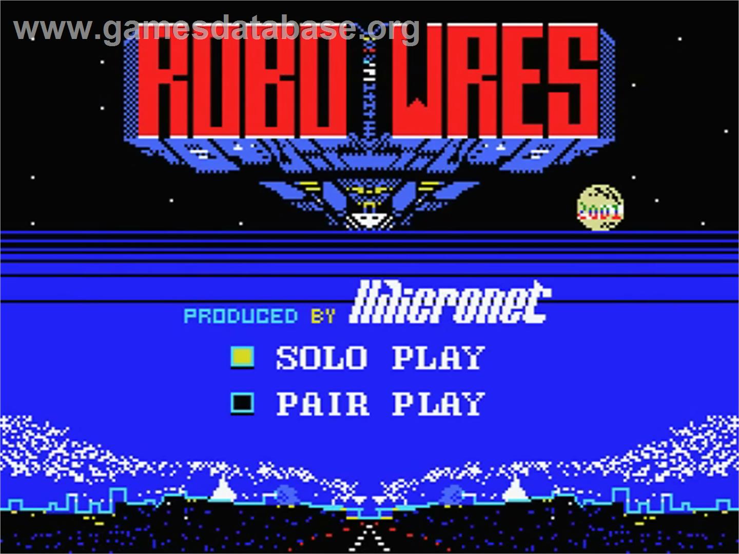 Robo Wres 2001 - MSX - Artwork - Title Screen