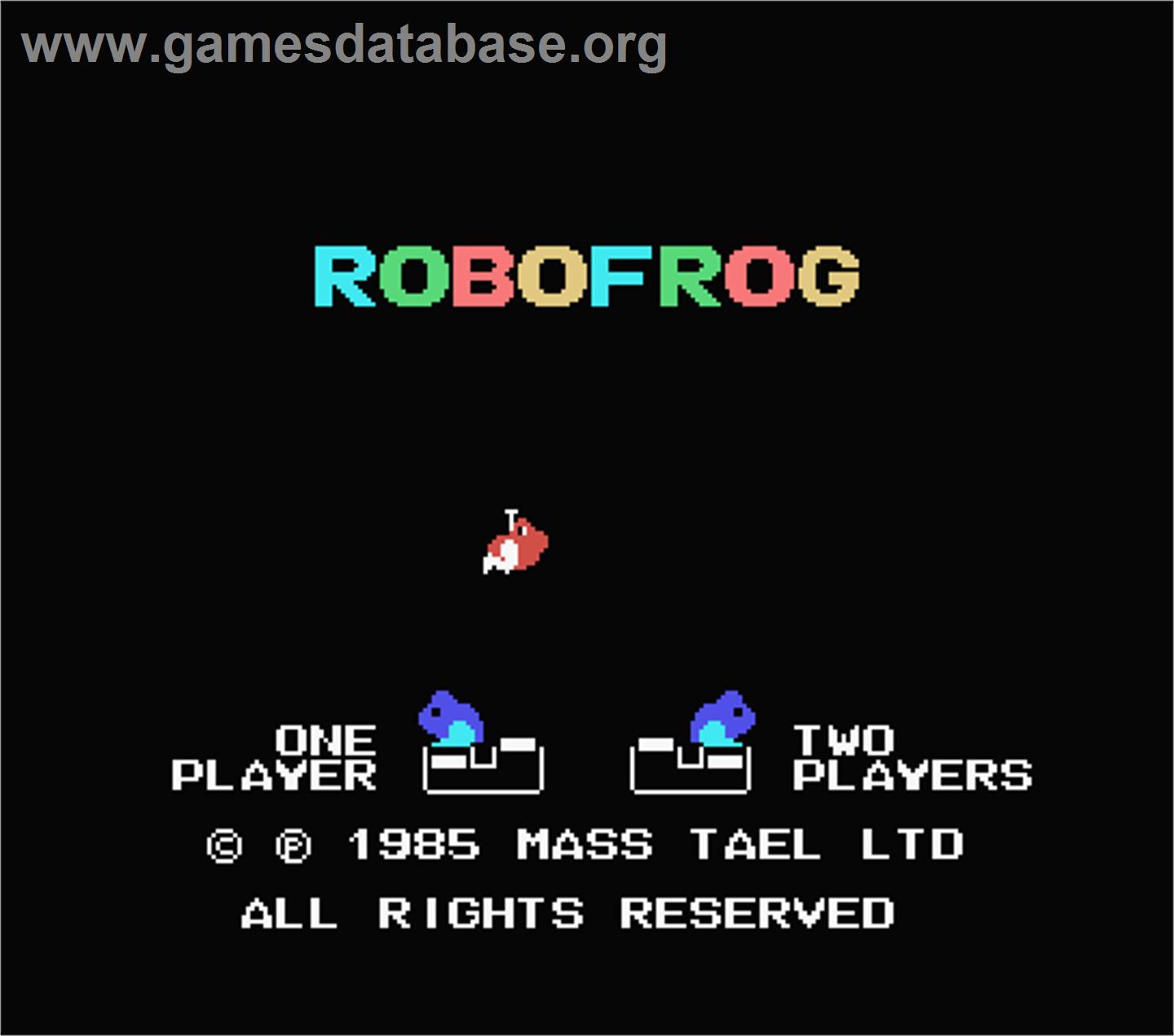 Robofrog - MSX - Artwork - Title Screen