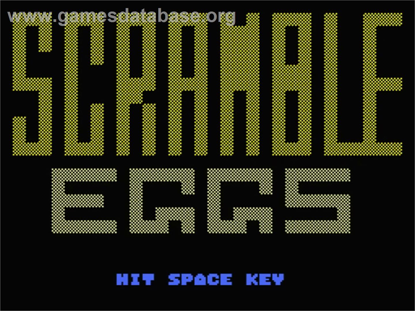 Scramble Eggs - MSX - Artwork - Title Screen