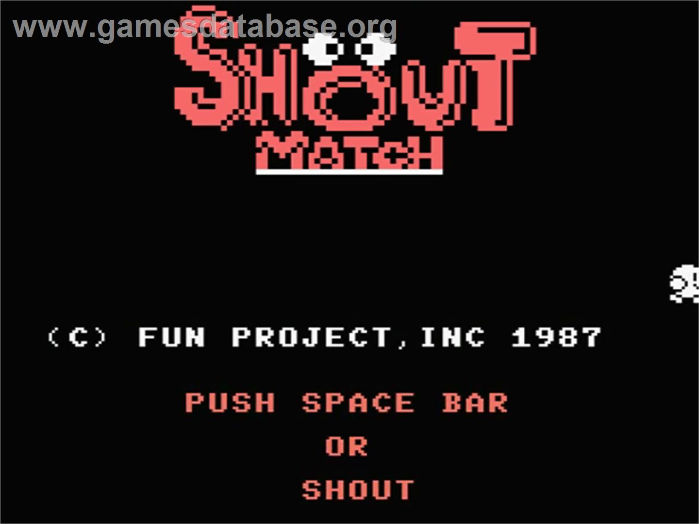 Shout Match - MSX - Artwork - Title Screen