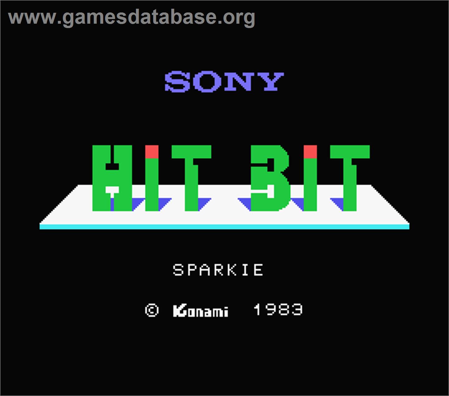 Sparkie - MSX - Artwork - Title Screen