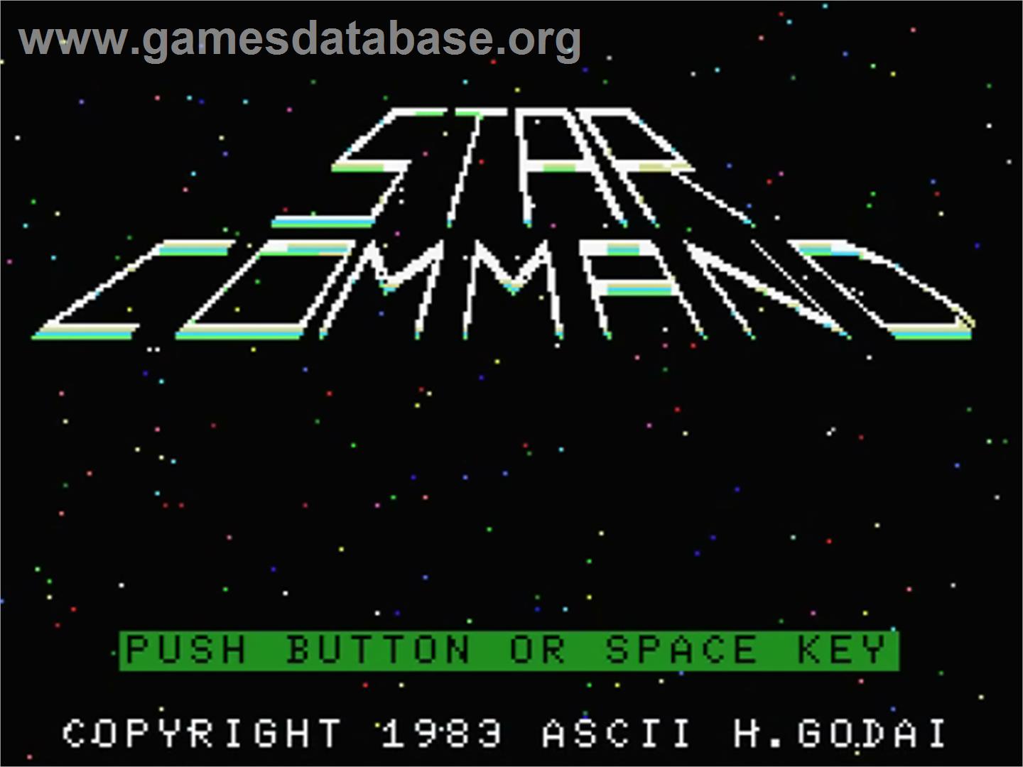 Star Command - MSX - Artwork - Title Screen