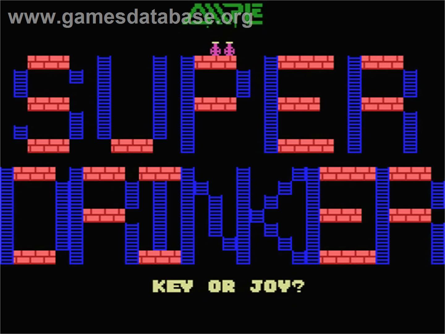 Super Drinker - MSX - Artwork - Title Screen