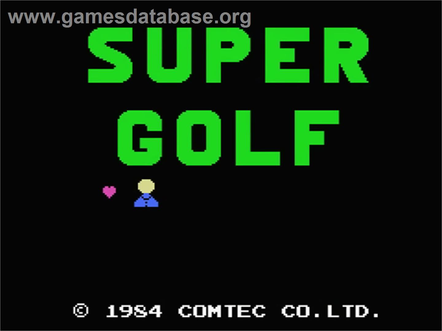 Super Golf - MSX - Artwork - Title Screen