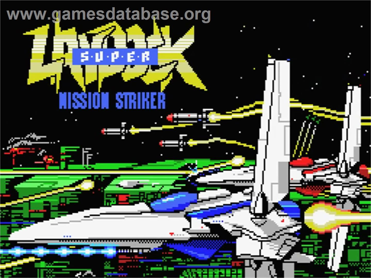 Super Laydock - Mission Striker - MSX - Artwork - Title Screen