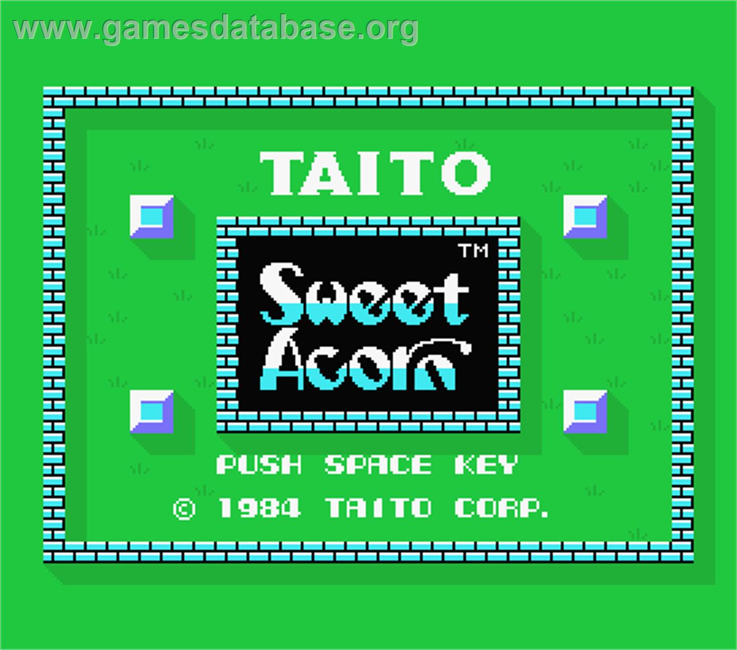 Sweet Acorn - MSX - Artwork - Title Screen