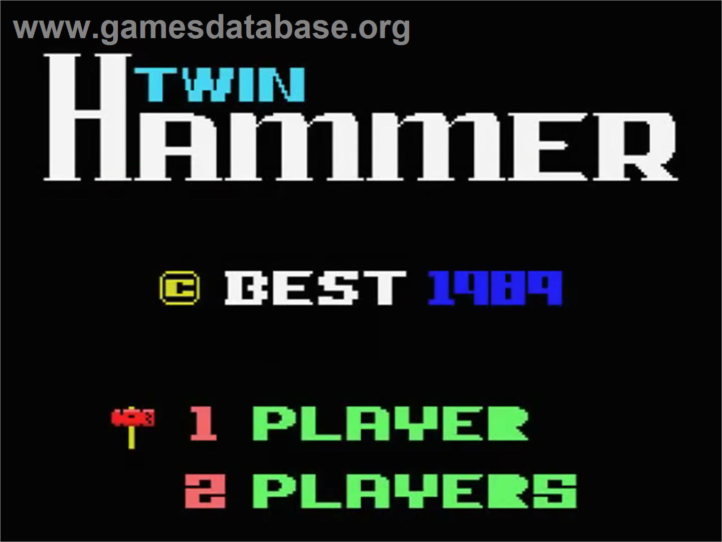 Twin Hammer - MSX - Artwork - Title Screen