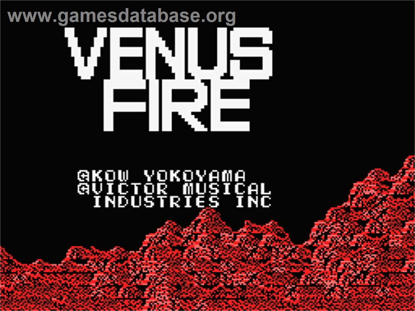 Venus Fire - MSX - Artwork - Title Screen