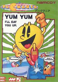 Box cover for Pac-mania on the MSX 2.