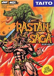 Box cover for Rastan Saga on the MSX 2.