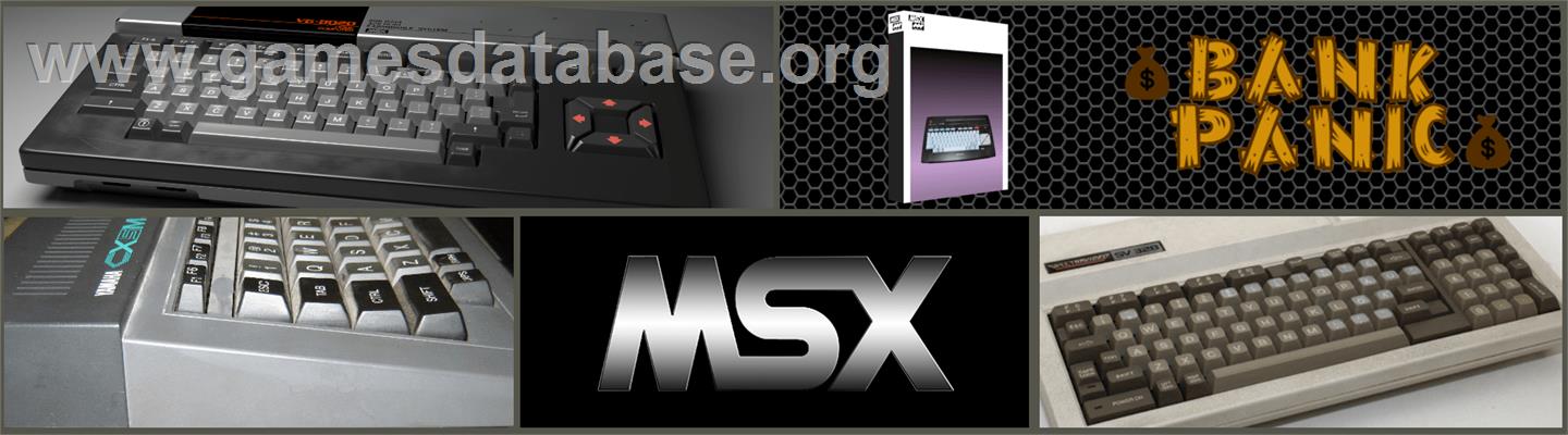 Bank Panic - MSX 2 - Artwork - Marquee