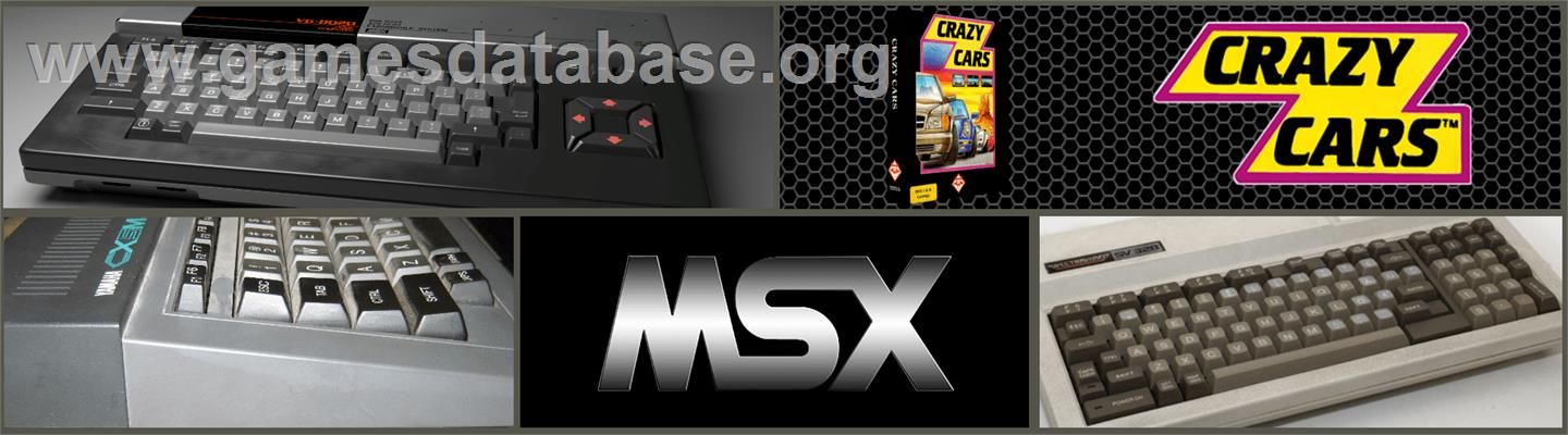 Crazy Cars - MSX 2 - Artwork - Marquee