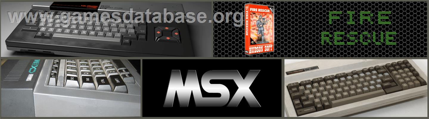 Fire Rescue - MSX 2 - Artwork - Marquee