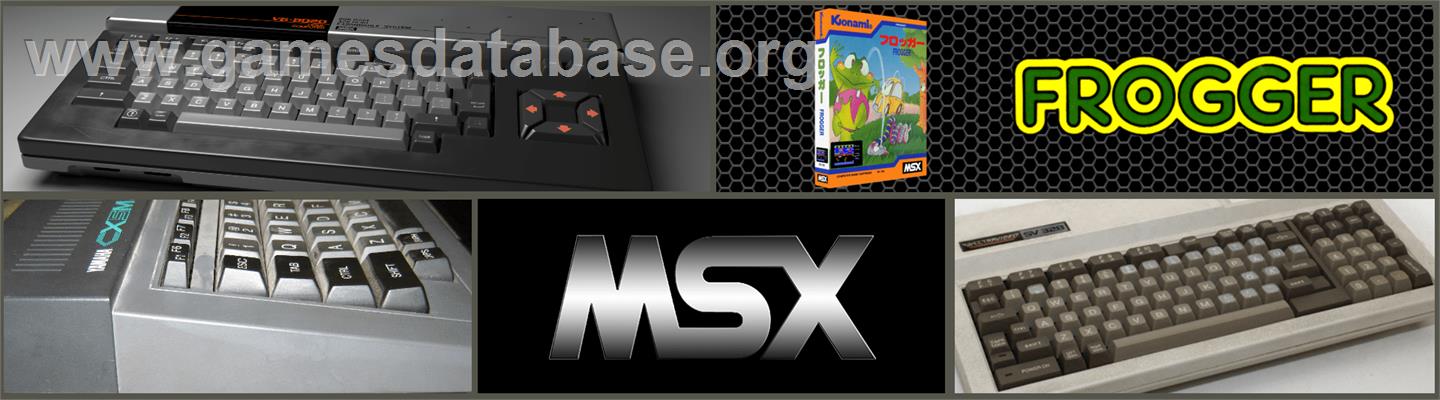 Frogger - MSX 2 - Artwork - Marquee
