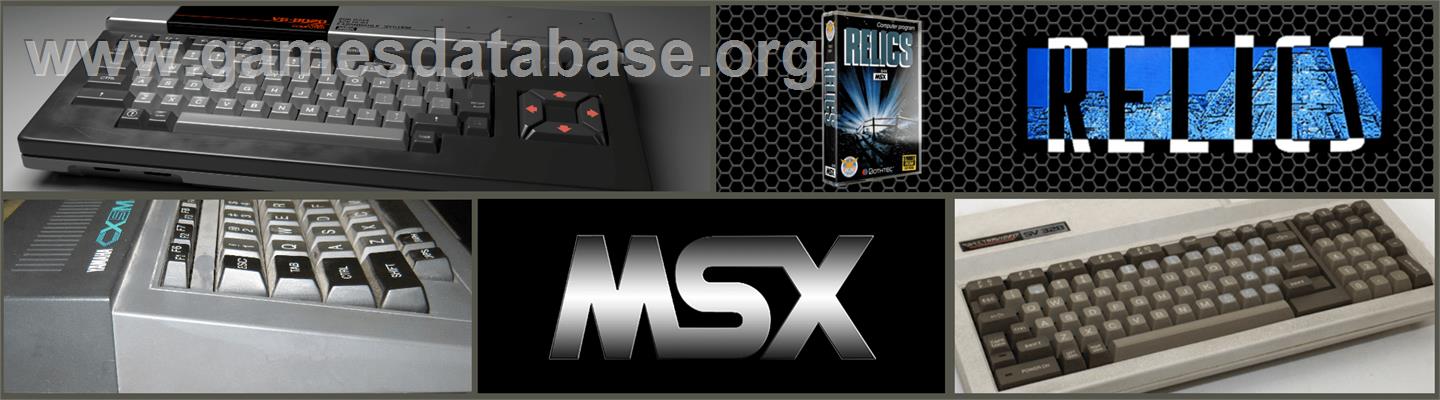 Relics - MSX 2 - Artwork - Marquee