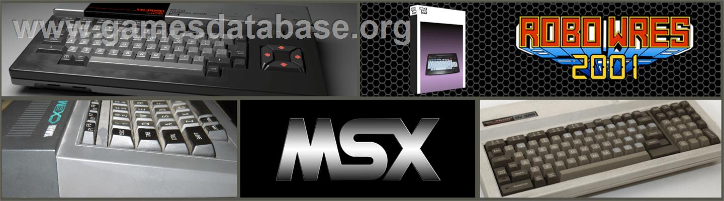 Robo Wres 2001 - MSX 2 - Artwork - Marquee