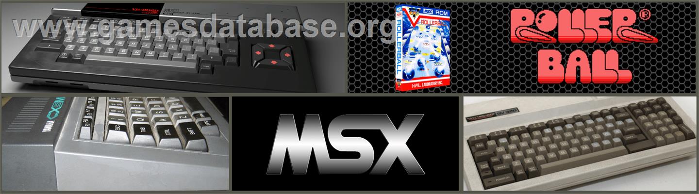 Roller Ball - MSX 2 - Artwork - Marquee