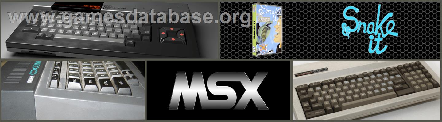 Snake It - MSX 2 - Artwork - Marquee
