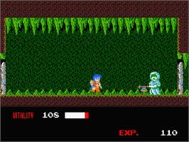 In game image of Dragon Buster on the MSX 2.
