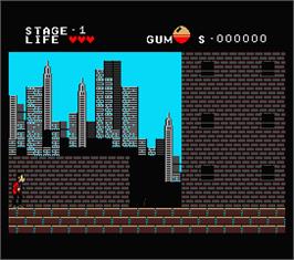 In game image of Lupin Sansei - Babylon No Ougon Densetsu on the MSX 2.