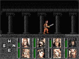 In game image of Master of the Lamps on the MSX 2.