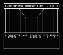 In game image of Wizardry - Proving Grounds of the Mad Overlord on the MSX 2.