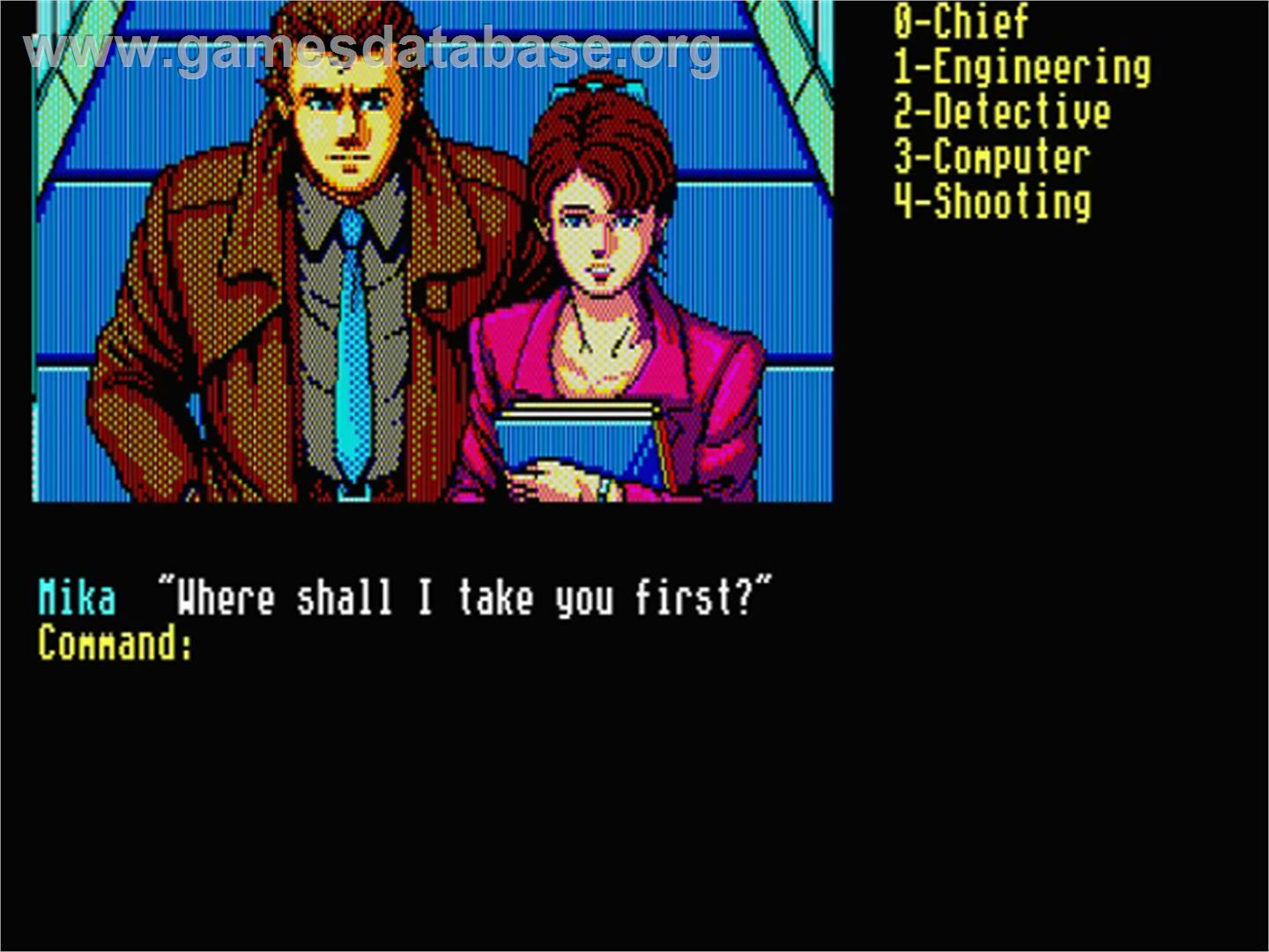 Snatcher - MSX 2 - Artwork - In Game